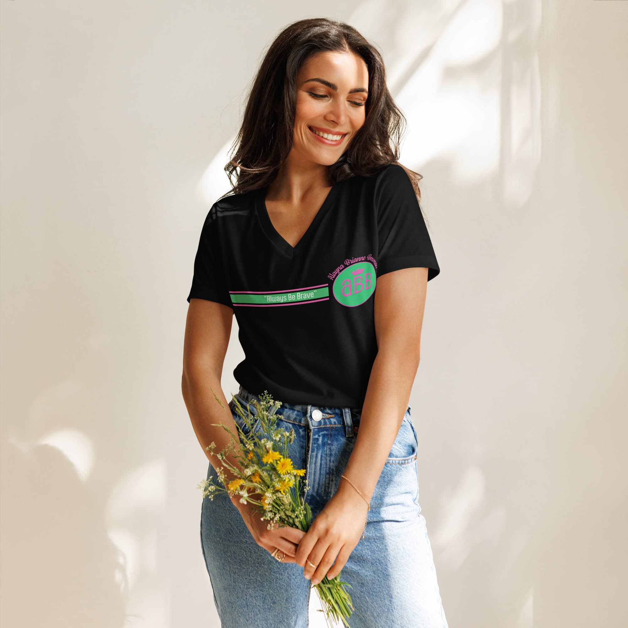 ABB Women’s Relaxed V-Neck T-shirt