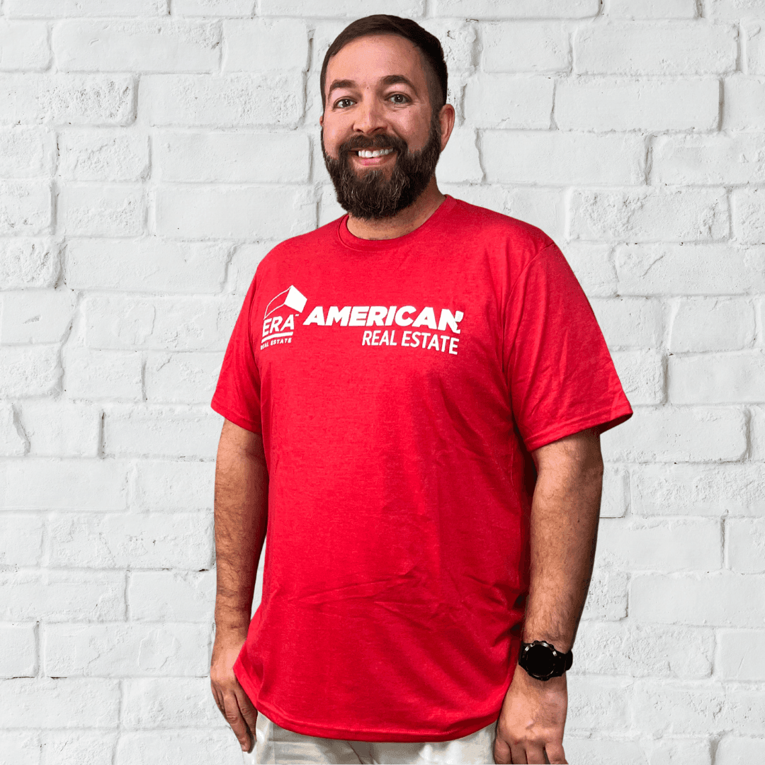 Men's Red Crew Neck Active